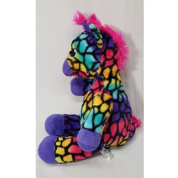 Built A Bear Workshop Rainbow Stuffed Animal Giraffe Plush - Picture 4 of 9